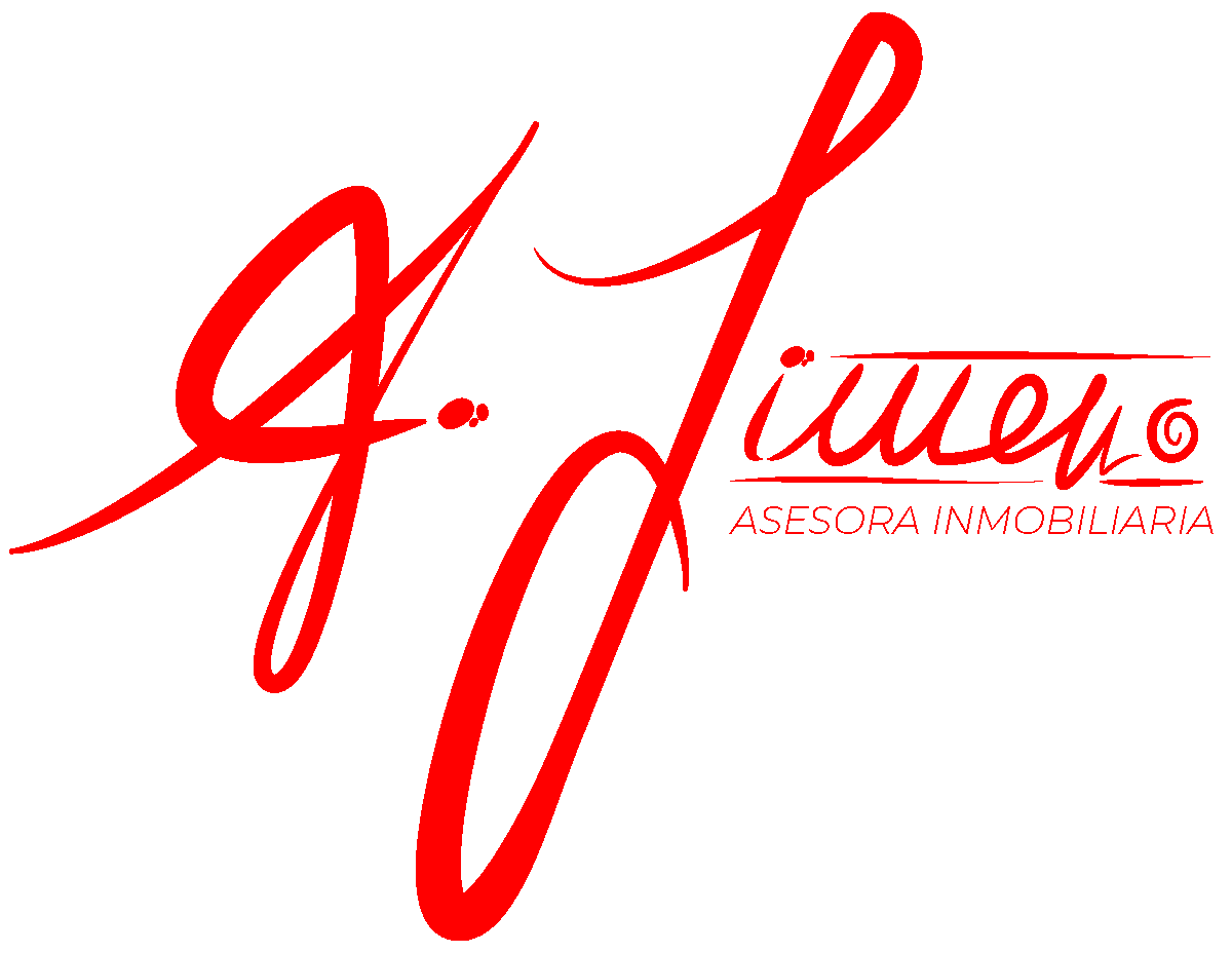 logo ainara jimeno asesora inmobiliaria rojo